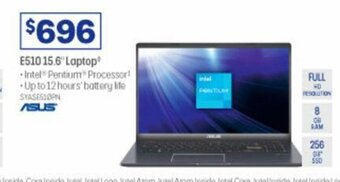 Officeworks Asus E510 15.6" Laptop offer