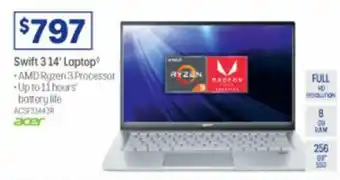 Officeworks Swift 3 14" Laptop offer