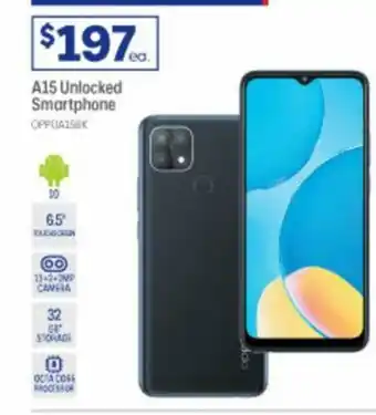 Officeworks Oppo A15 Unlocked Smartphone offer