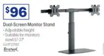 Officeworks Dual-Screen Monitor Stand 17-27" offer