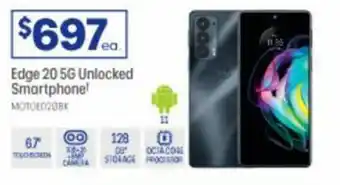 Officeworks Motorola 20 5G Unlocked Smartphone offer