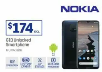 Officeworks Nokia G10 Unlocked Smartphone offer