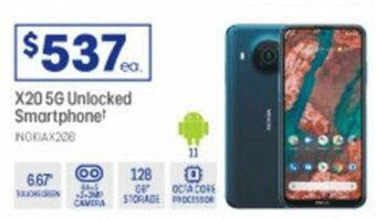 Officeworks Nokia X20 5G Unlocked Smartphone offer