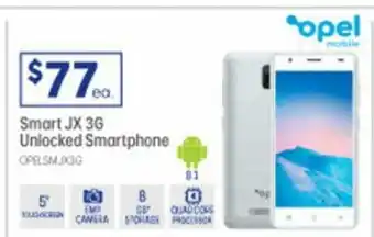 Officeworks Opel Smart JX 3G Unlocked Smartphone offer