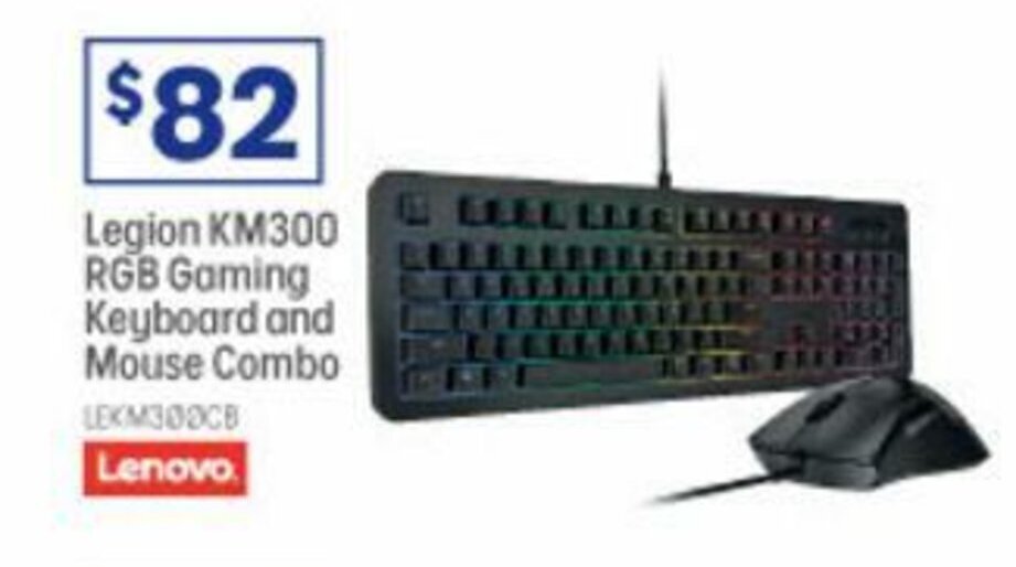Lenovo Legion KM300 RGB Gaming Keyboard and Mouse Combo offer at