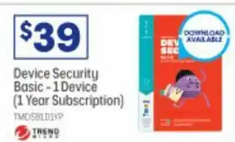 Trend Device Security Basic - 1 Device ( 1 year Subscription)