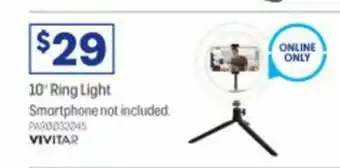 Officeworks Vivitar 10" Ring Light offer