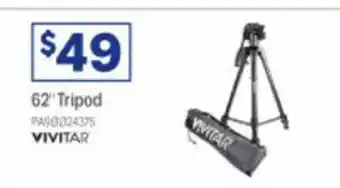 Officeworks Vivitar 62" Tripod offer