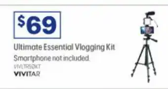 Officeworks Vivitar Ultimate Essential Vlogging Kit offer