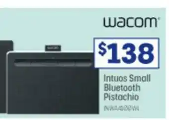 Officeworks Wacom Intuos Small Bluetooth Pistachio offer