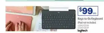 Officeworks Logitech Keys-to-Go Keyboard offer