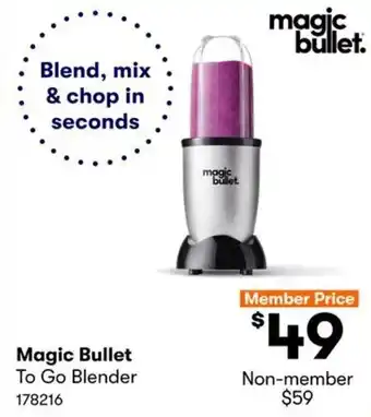 BIG W To Go Blender offer