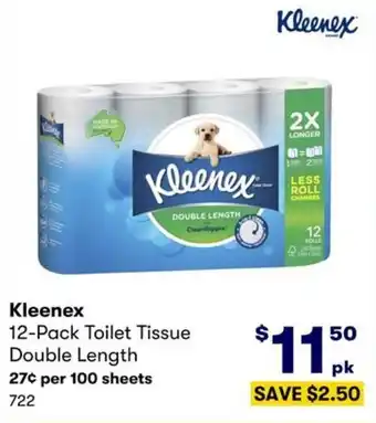 BIG W 12-Pack Toilet Tissue Double Length offer