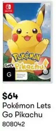BIG W Pokémon Lets Go Pikachu offer