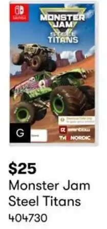 BIG W Monster Jam Steel Titans offer