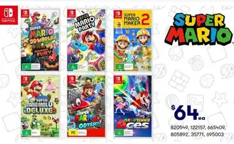 BIG W SUPER MARIO offer