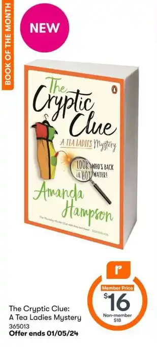 BIG W The Cryptic Clue: A Tea Ladies Mystery offer