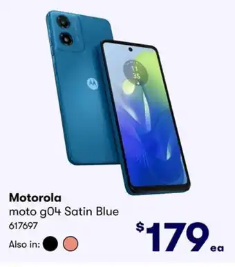 BIG W moto g04 Satin Blue offer