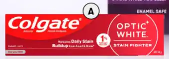 BIG W Colgate Optic White Stain Fighter Teeth Whitening Toothpaste 140g offer