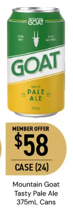 Dan Murphy's Mountain Goat Tasty Pale Ale 375mL Cans offer