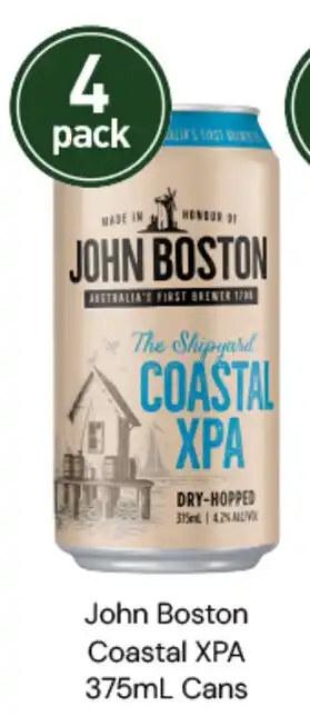 Dan Murphy's John Boston Coastal XPA 375mL Cans offer