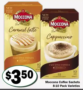 Friendly Grocer Moccona Coffee Sachets 8-10 Pack Varieties offer