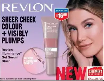 Chemist Warehouse Revlon luminance Gel Blush Enchanting Mauve offer