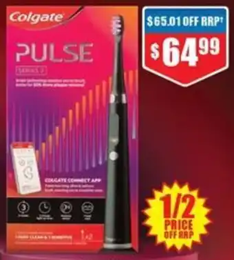Chemist Warehouse Power Toothbrush Series 2 Pulse Deep Clean & Sensitive Black offer