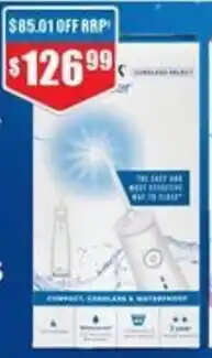 Chemist Warehouse Waterpik Waterflosser Cordless Select White offer