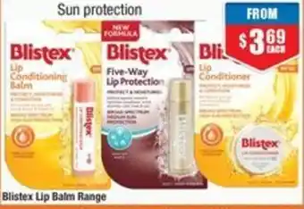 Chemist Warehouse Blistex Lip Balm Range offer