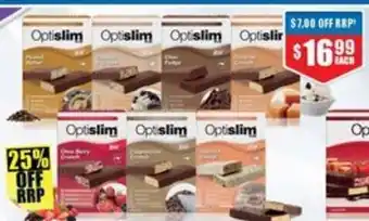 Chemist Warehouse Optislim VLCD Bar 5 Pack Assorted Variants offer