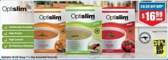 Chemist Warehouse Optislim VLCD Soup 7 x 55g Assorted Variants offer
