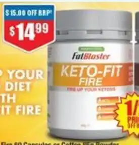 Chemist Warehouse FatBlaster Keto-Fit Fire 60 Capsules offer