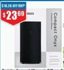 Bosistos Compact Ultrasonic Diffuser Onyx