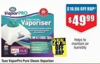 Taav VaporPro Pure Steam Vaporiser