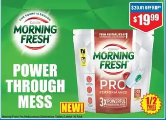 Chemist Warehouse Morning Fresh Pro Performance Dishwasher Tablets Lemon 30 Pack offer