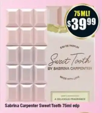 Chemist Warehouse Sabrina Carpenter Sweet Tooth 75ml edp offer
