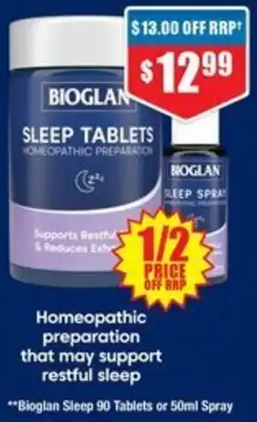 Chemist Warehouse Bioglan Sleep 90 Tablets or 50ml Spray offer