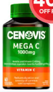 Mega C 1000mg Orange 60 Chewable Tablets