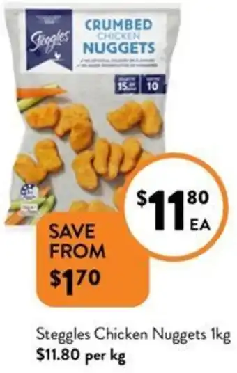 Foodworks Steggles Chicken Nuggets 1kg offer
