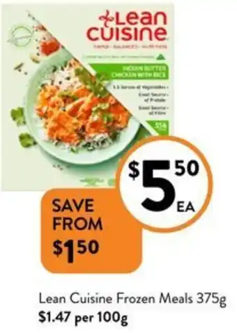 Foodworks Lean Cuisine Frozen Meals 375g offer
