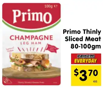 Spar Primo Thinly Sliced Meat 80-100gm offer