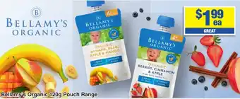 My Chemist Bellamy's Organic 120g Pouch Range offer