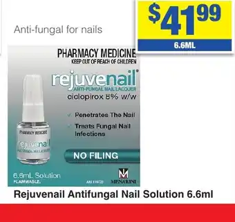 My Chemist Rejuvenail Antifungal Nail Solution 6.6ml offer