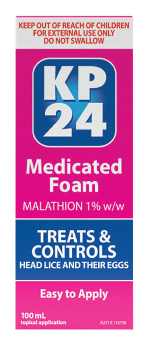 Kp24 head lice medicated foam 100ml