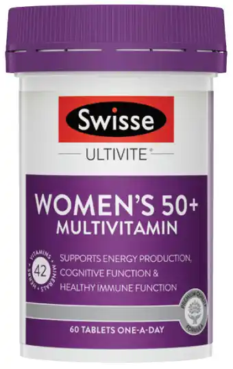 PharmaSave Swisse ultivite women’s 50+ mulitvitamin 60 tablets offer