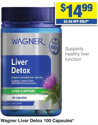 My Chemist Wagner Liver Detox 100 Capsules offer