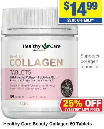 My Chemist Healthy Care Beauty Collagen 60 Tablets offer