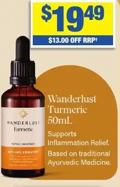 My Chemist Wanderlust Turmeric 50ml offer