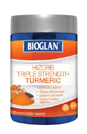 PharmaSave Bioglan hizorb triple strength turmeric 100 tablets offer